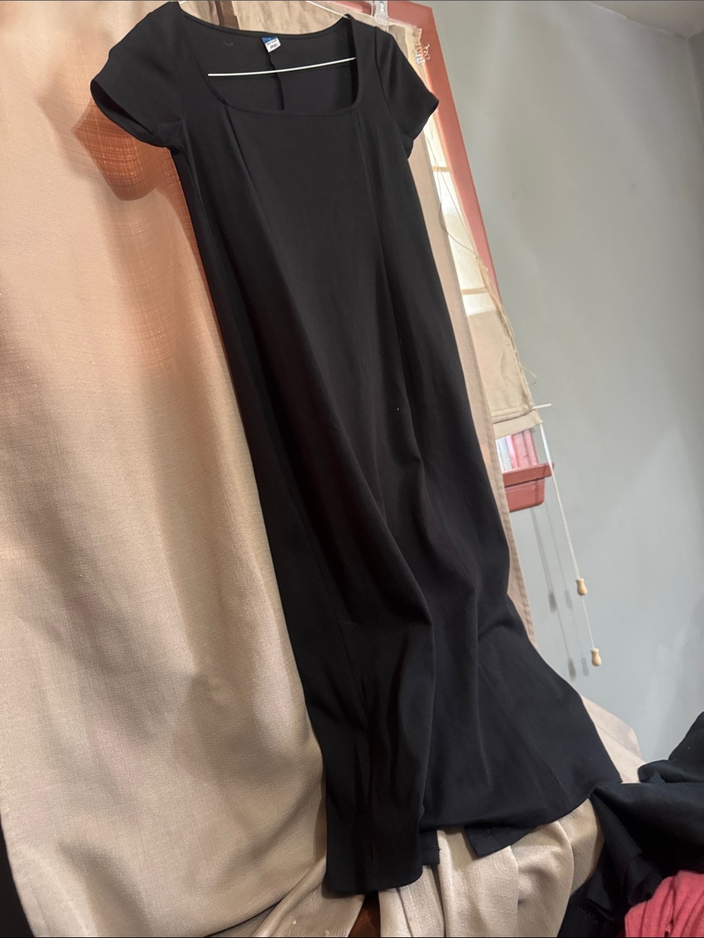 Old Navy Black Square-Neck Maxi Dress
